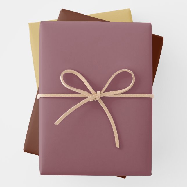 Metallic Rose Gold Pattern Wrapping Paper Sheets (In situ)