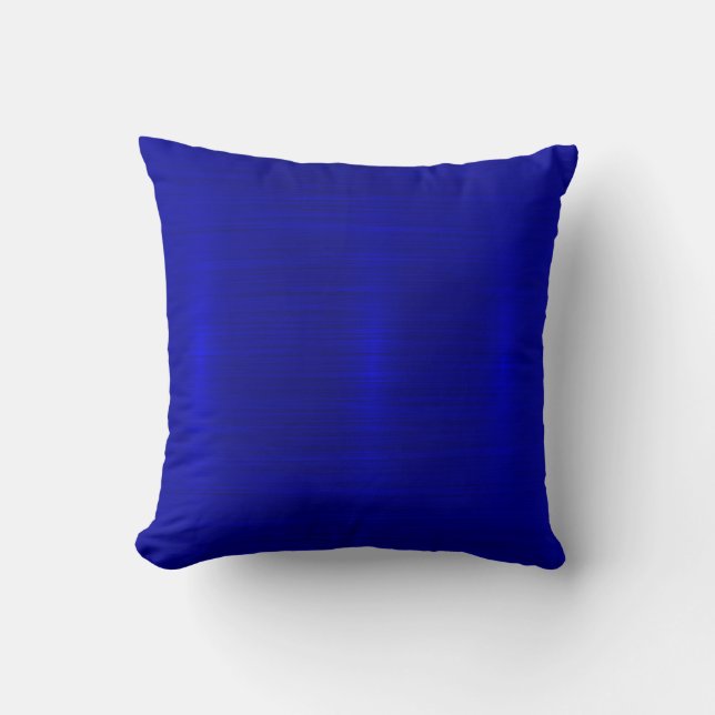 Metallic,royal,blue,modern,shimmer,elegant,chic, Throw Pillow (Front)