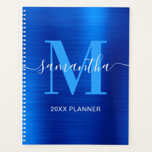 Metallic Royal Blue Signature Monogram 2027 Planner