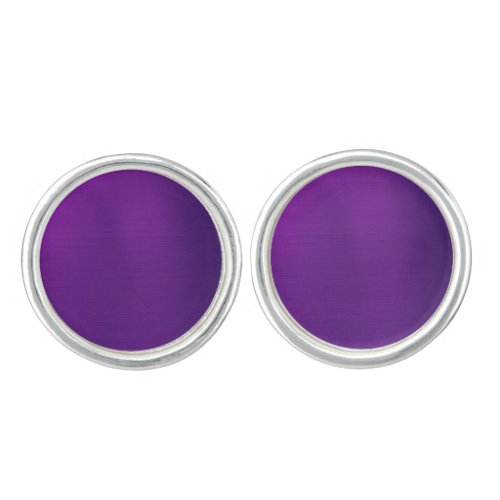 Metallic Royal Purple Cufflinks