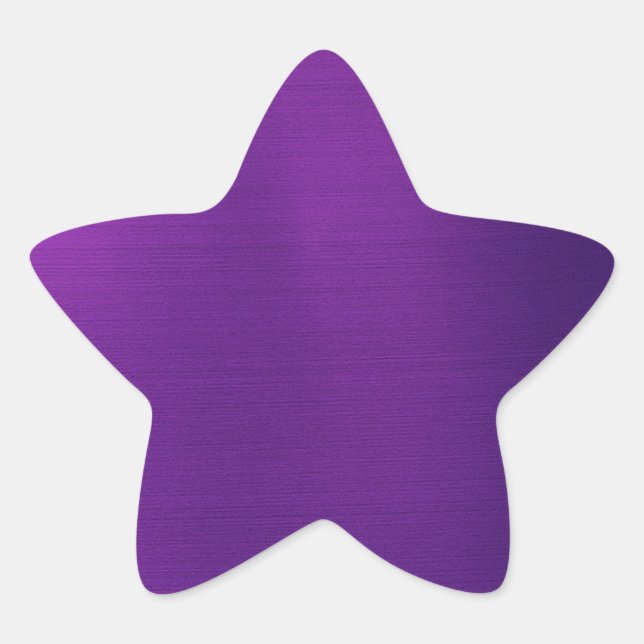 Metallic Royal Purple Star Sticker (Front)