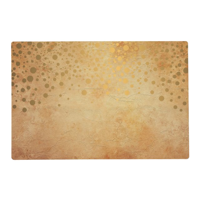 Metallic Rustic Confetti Dots Placemat (Front)