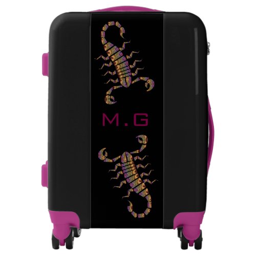 Metallic Scorpians Monogram Luggage