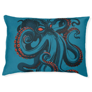 Metallic Seaweed Color Octopus Pet Bed