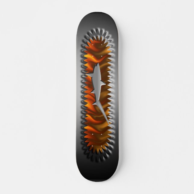 Metallic Shark Skateboard Designs (Front)