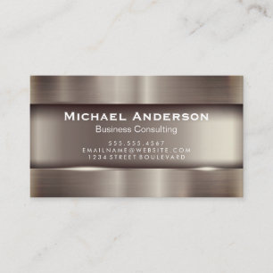 Metallic Shine Background Business Card