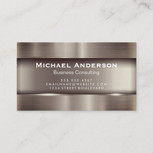 Metallic Shine Background Business Card