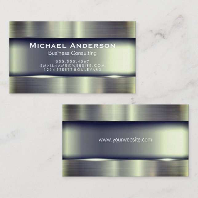 Metallic Shine Business Card (Front/Back)