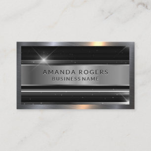 Metallic Shine   Sparkle Business Card
