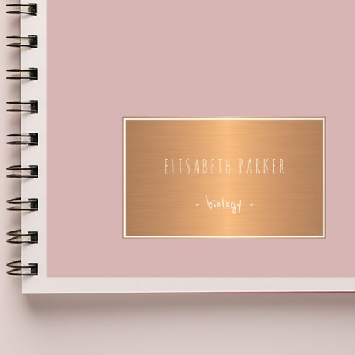 Metallic shinny gradient copper notebooks label