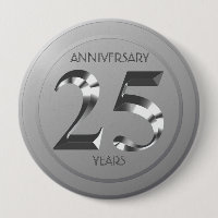Metallic Silver 25th Wedding anniversary