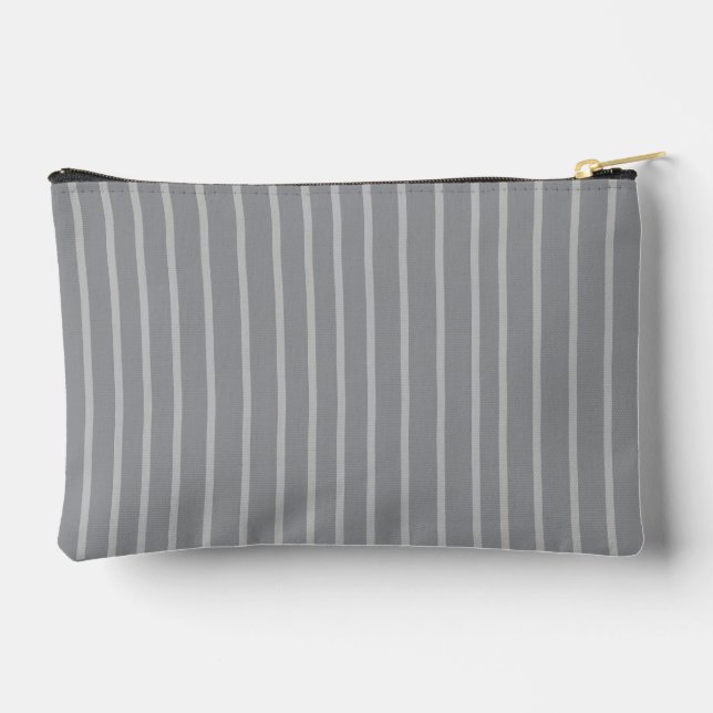 Metallic Silver  Accessory Pouch (Back)