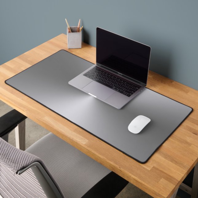 Metallic silver background desk mat (Office 2)