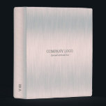 Metallic silver brushed aluminum texture mini binder<br><div class="desc">Simple and elegant metallic look design,  silver tones and brushed aluminum texture background.</div>