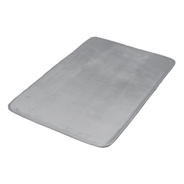 Metallic-Silver-Colored Bath Mat (Angled)