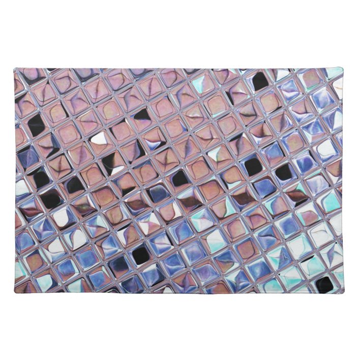 Metallic Silver Disco Ball Mirrors Placemat Zazzle