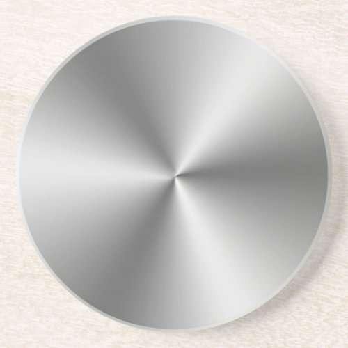 Metallic Silver Drink Coaster