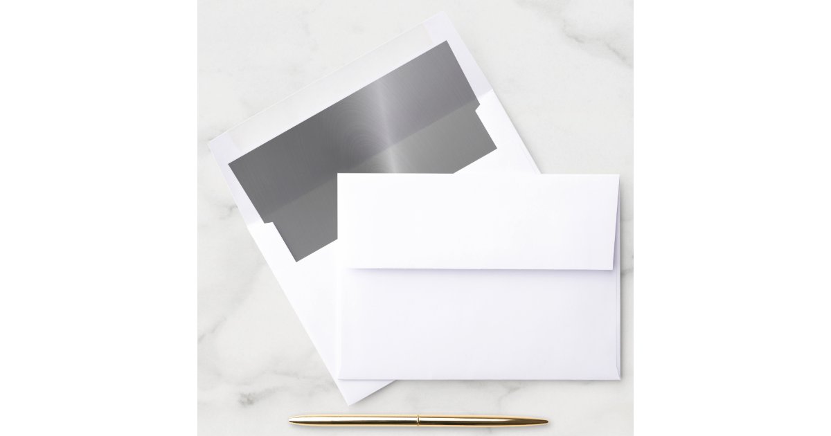 Metallic Silver Envelope Liner | Zazzle