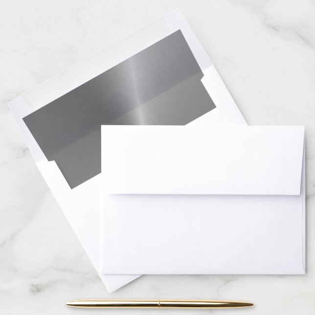 Metallic Silver Envelope Liner (Desk)