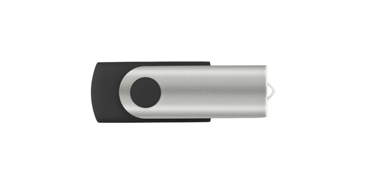 Metallic Silver Gray Brushed Aluminum Flash Drive | Zazzle