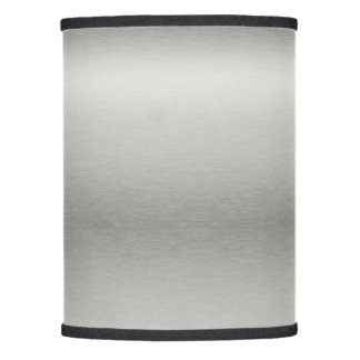 Metallic Silver Gray Brushed Aluminum Lamp Shade