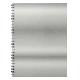 Metallic Silver Gray Brushed Aluminum  Notebook