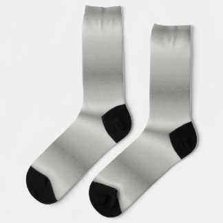 Metallic Silver Gray Brushed Aluminum Socks