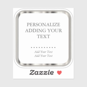 Metallic Silver - Kiss-Cut Sticker