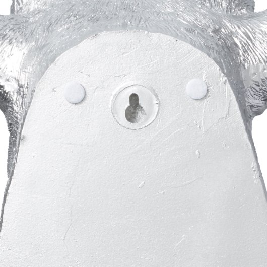 Metallic Silver Stag Deer Head (Back)