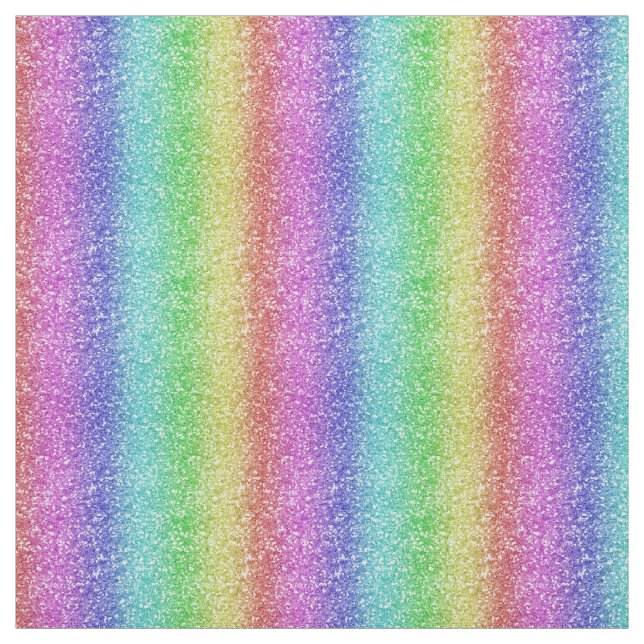 metallic slim rainbow glitter faux foil by yard fabric (Swatch)