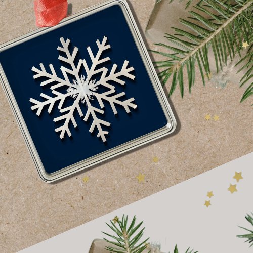 Metallic Snowflake Ornament Holiday Elegance