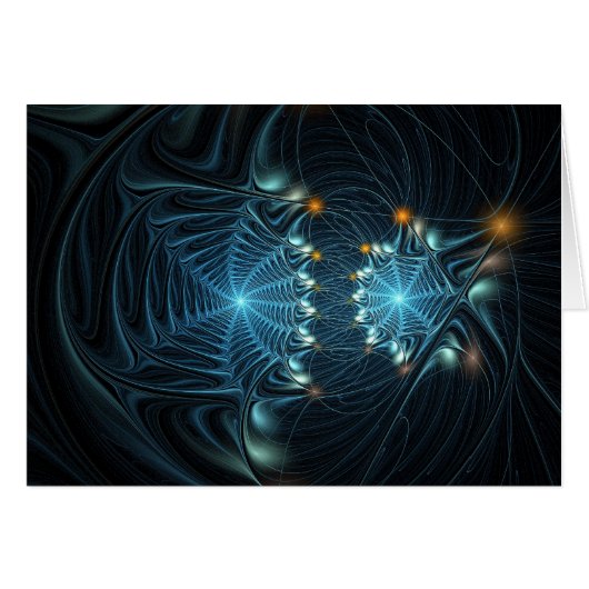 Metallic Spider Webs Cards (Front Horizontal)