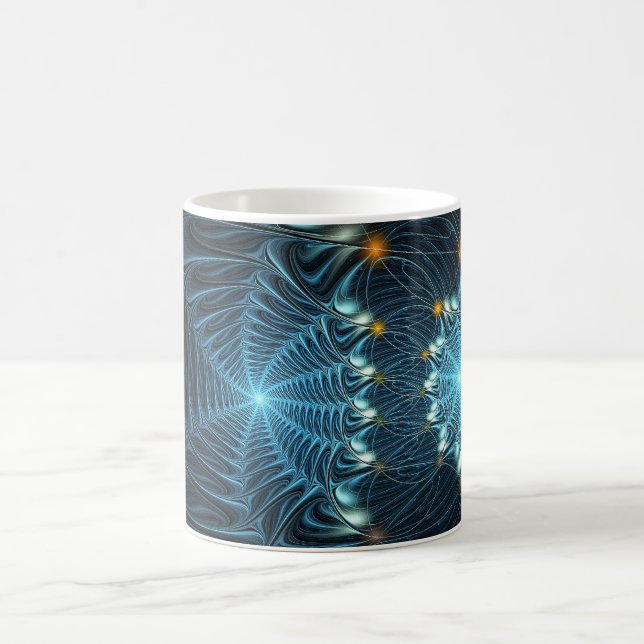 Metallic Spider Webs Coffee Mug (Center)