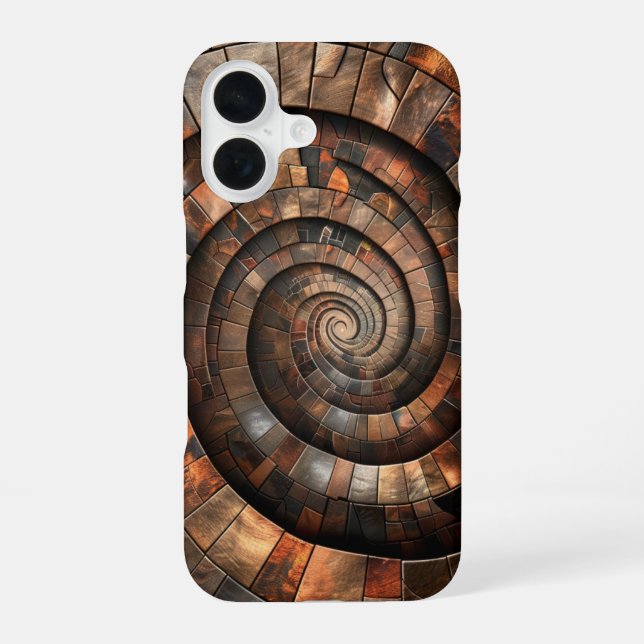 Metallic Spiral iPhone Case (Back)