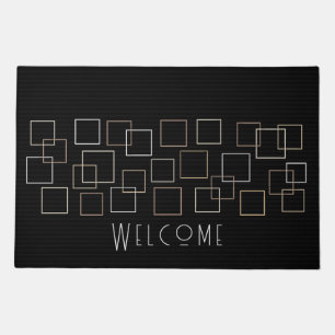 Metallic Squares Doormat