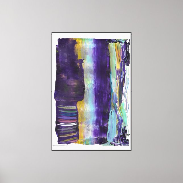 Metallic Stacks Canvas Print (Front)