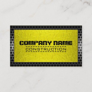 Metallic Stainless Gold Steel Border Look Business Card by NhanNgo at Zazzle