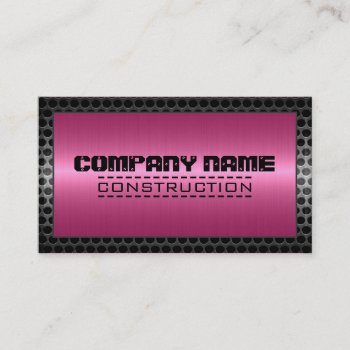 Metallic Stainless Metal Steel Border #11 Business Card by NhanNgo at Zazzle