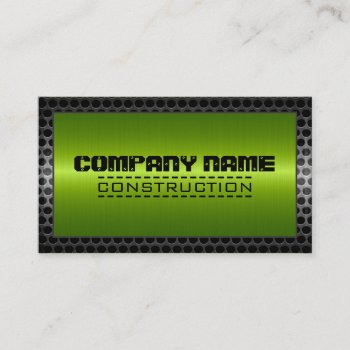 Metallic Stainless Metal Steel Border #5 Business Card by NhanNgo at Zazzle