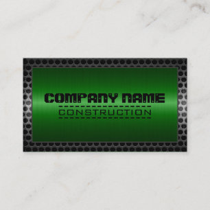 Metallic Stainless Metal Steel Border #7 Business Card