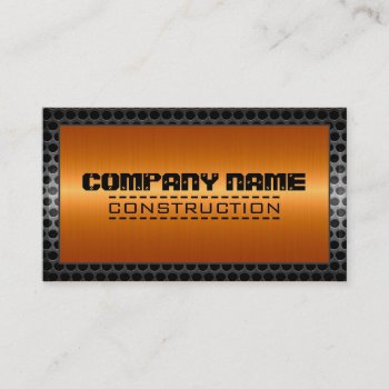 Metallic Stainless Metal Steel Border #9 Business Card by NhanNgo at Zazzle