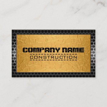 Metallic Stainless Metal Steel Border Look #22 Business Card by NhanNgo at Zazzle