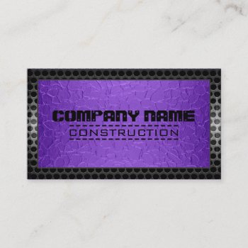 Metallic Stainless Metal Steel Border Look #24 Business Card by NhanNgo at Zazzle
