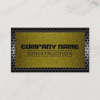 Metallic Stainless Metal Steel Border Look #26 Business Card by NhanNgo at Zazzle