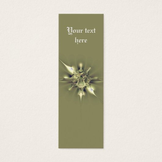 Metallic Star Custom Bookmark (Front)