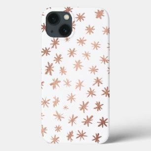 Metallic stars - copper iPhone 13 case