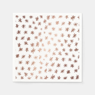 Metallic stars - copper napkins