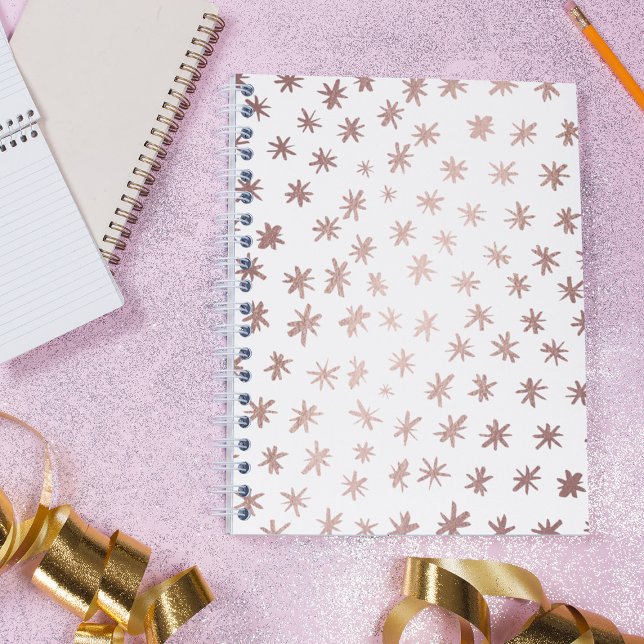 Metallic stars - copper notebook (Creator Uploaded)