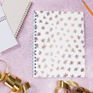 Metallic stars - copper notebook