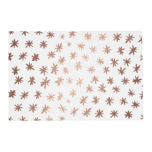 Metallic stars - copper placemat